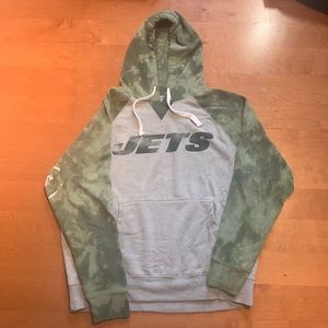 Jets Sweatshirt - Grey/Green Hand Dyed
